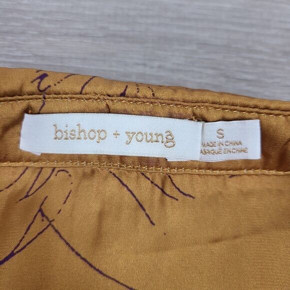𝅺bishop & Young Jaclyn Button Down Blouse in Citrine Floral Small - Picture 13 of 16
